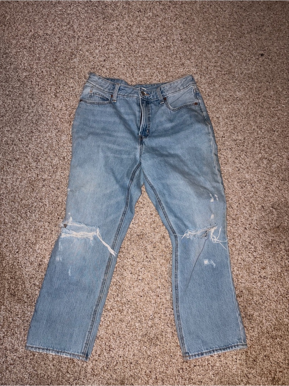Light Blue Distressed women jeans